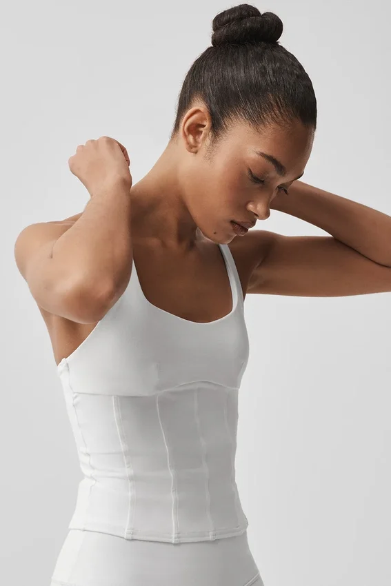 Débardeur corset Airbrush Sparks Fly - Blanc