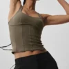 Débardeur corset Airbrush Sparks Fly – Olive Tree