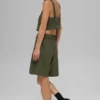 Débardeur court Dreamscape - Vert olive