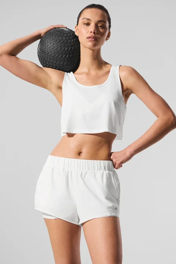 Débardeur court Sport Star - Blanc