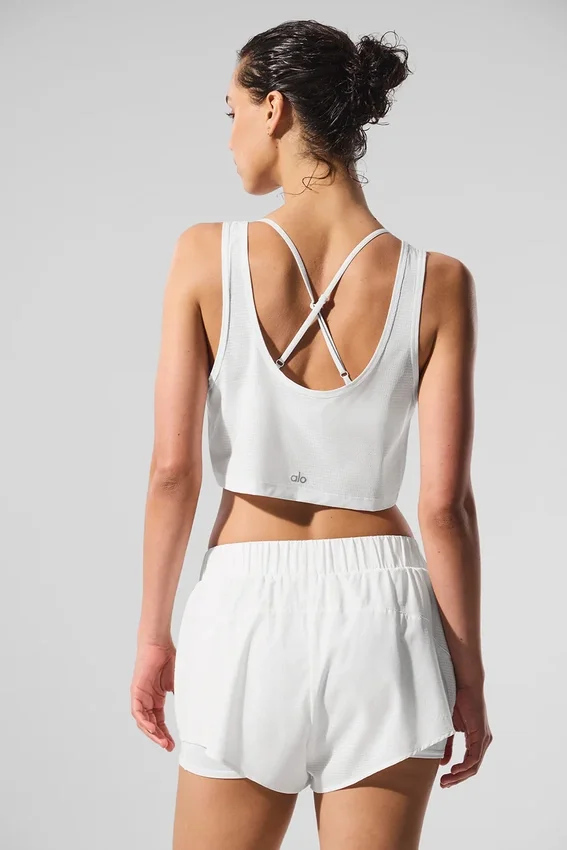 Débardeur court Sport Star - Blanc