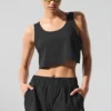 Débardeur court Sport Star – Noir