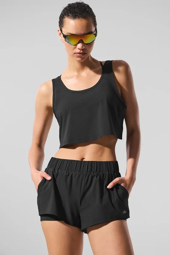 Débardeur court Sport Star – Noir