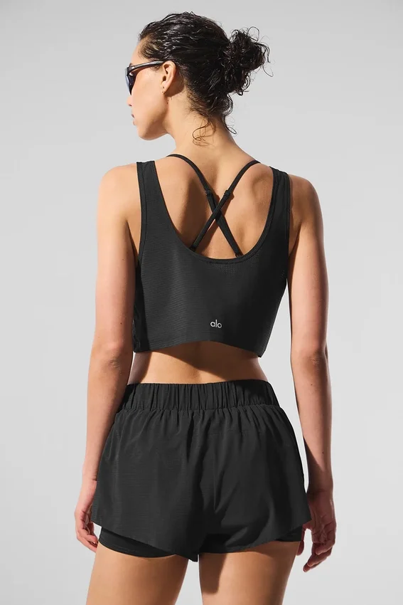Débardeur court Sport Star – Noir