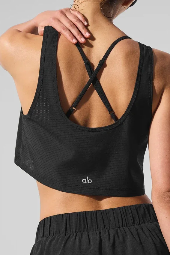 Débardeur court Sport Star – Noir