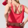 Débardeur court Sport Star - Rouge bonbon