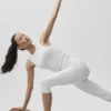 Débardeur côtelé « En Pointe » - Blanc