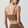 Débardeur « Delicate Lounge » à côtes – Marron « Sun Kissed »