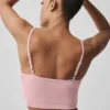 Débardeur « Delicate Lounge » à côtes – Rose vintage