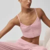 Débardeur « Delicate Lounge » à côtes – Rose vintage