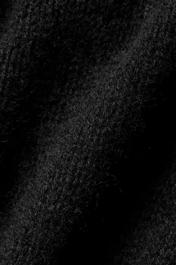 Débardeur en cachemire transparent - Noir