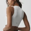 Débardeur Flaunt en tissu de bien-être côtelé - Blanc