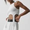 Débardeur Flaunt en tissu de bien-être côtelé - Blanc