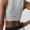 Débardeur Flaunt en tissu de bien-être côtelé - Blanc