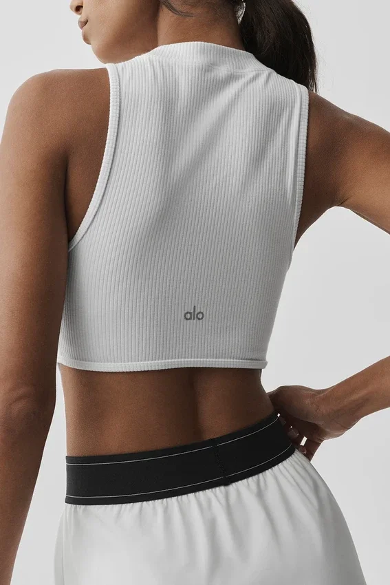 Débardeur Flaunt en tissu de bien-être côtelé - Blanc