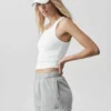 Débardeur Goddess Ribbed Go-To - Blanc