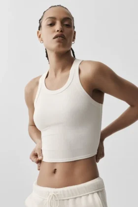 Débardeur Goddess Ribbed Go-To - Ivoire