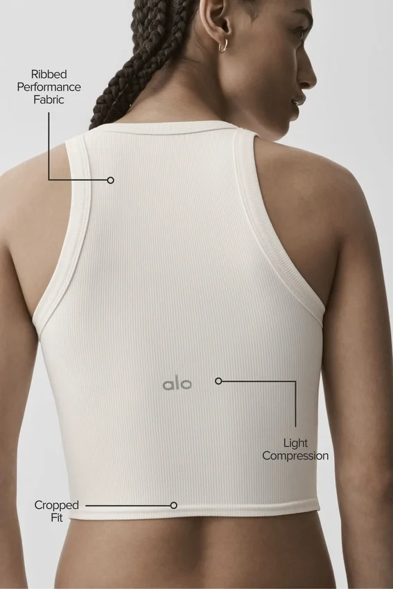 Débardeur Goddess Ribbed Go-To - Ivoire