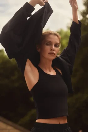 Débardeur « Goddess Ribbed Go-To » - Noir