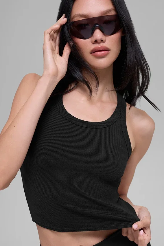 Débardeur « Goddess Ribbed Go-To » - Noir