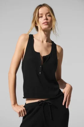 Débardeur Henley Supernatural Sweater - Noir