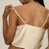 Débardeur Radiance en mélange de soie - Beige sable