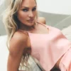 Débardeur Radiance en mélange de soie - Rose ensoleillé