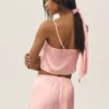 Débardeur Radiance en mélange de soie - Rose ensoleillé
