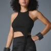 Débardeur Revelation en tissu Ribbed Alosoft – Noir