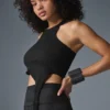 Débardeur Revelation en tissu Ribbed Alosoft – Noir