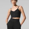 Débardeur « Ribbed Delicate Lounge » - Noir
