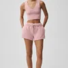 Débardeur sans coutures en pointelle – Rose vintage