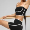 Débardeur-soutien-gorge « Airbrush » aux lignes épurées - Noir/Blanc