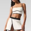 Débardeur-soutien-gorge Airbrush Streamlined - Ivoire/Noir