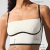 Débardeur-soutien-gorge Airbrush Streamlined - Ivoire/Noir