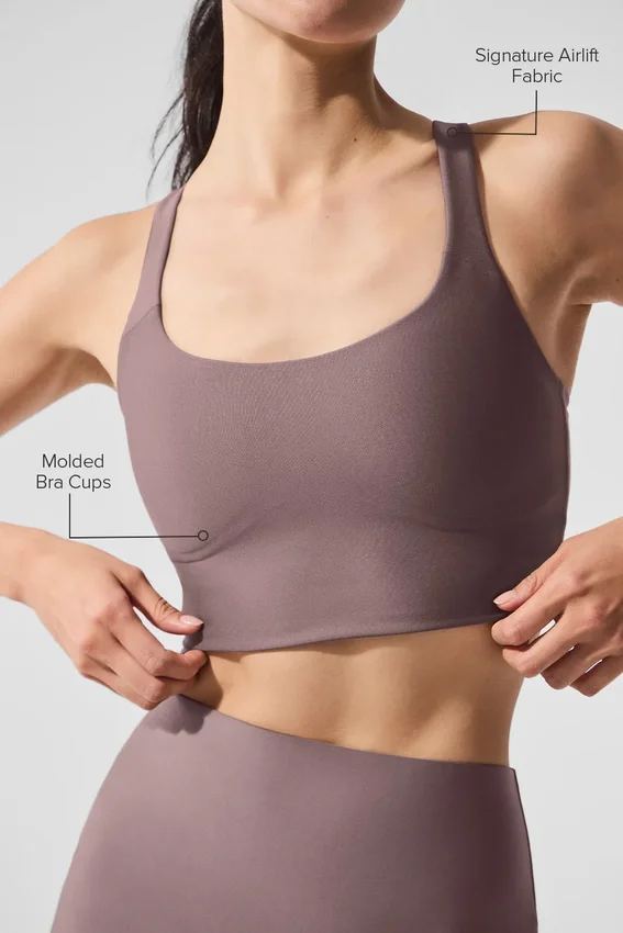 Débardeur-soutien-gorge Airlift Sleek – Mushroom