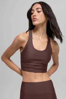 Débardeur-soutien-gorge Airlift Super Sleek – Brownstone
