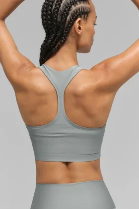 Débardeur-soutien-gorge Airlift Super Sleek – Gris lunaire