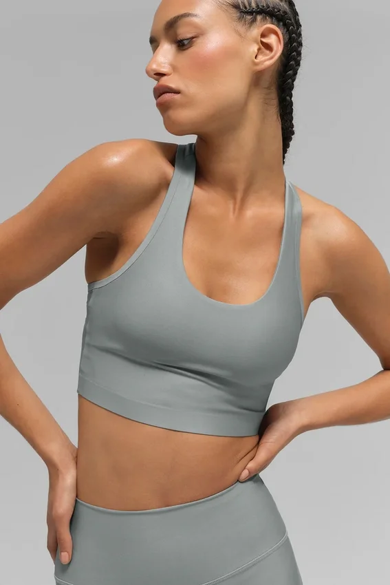 Débardeur-soutien-gorge Airlift Super Sleek - Gris lunaire