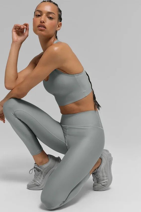 Débardeur-soutien-gorge Airlift Super Sleek - Gris lunaire