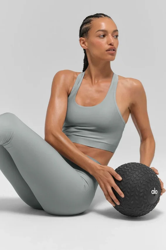 Débardeur-soutien-gorge Airlift Super Sleek - Gris lunaire