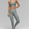 Débardeur-soutien-gorge Airlift Super Sleek - Gris lunaire