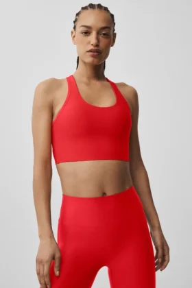 Débardeur-soutien-gorge Airlift Super Sleek - Rouge vif
