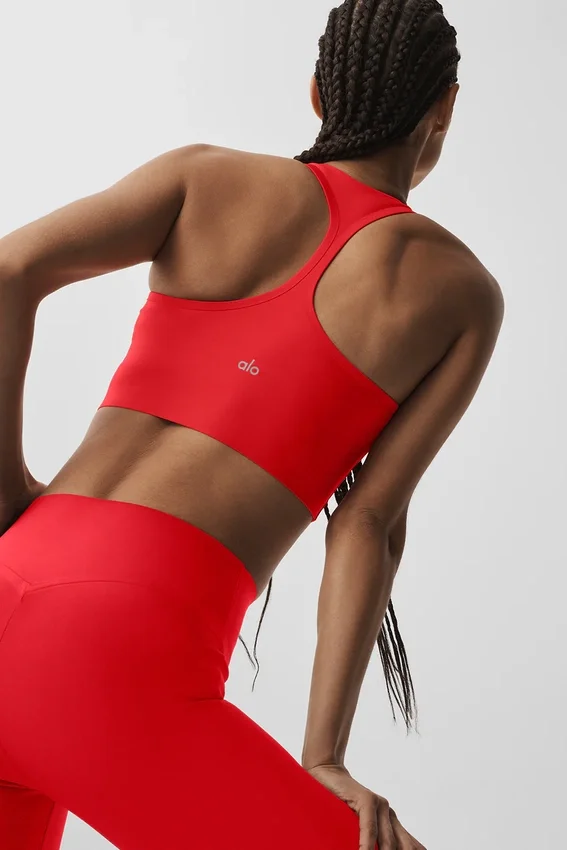 Débardeur-soutien-gorge Airlift Super Sleek - Rouge vif