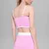 Débardeur à soutien-gorge profilé Airbrush - Rose Candy Heart/Blanc