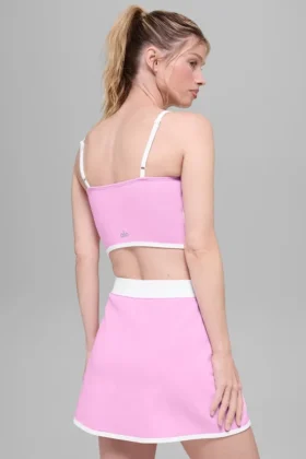 Débardeur à soutien-gorge profilé Airbrush – Rose Candy Heart/Blanc