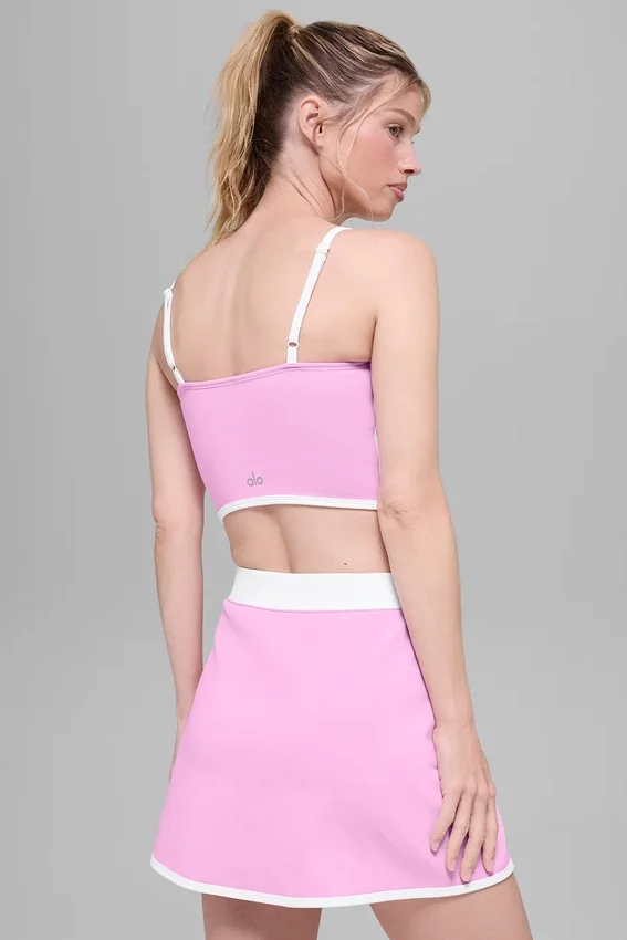 Débardeur à soutien-gorge profilé Airbrush - Rose Candy Heart/Blanc