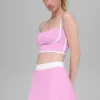 Débardeur à soutien-gorge profilé Airbrush - Rose Candy Heart/Blanc