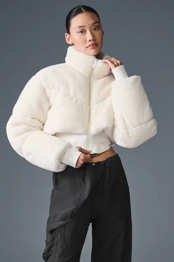 Doudoune corset Sherpa Main Act - Ivoire