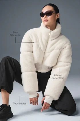 Doudoune corset Sherpa Main Act – Ivoire